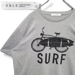 【OBLO】COMFORTABLE SUPPLY SURF Tシャツ ブラック