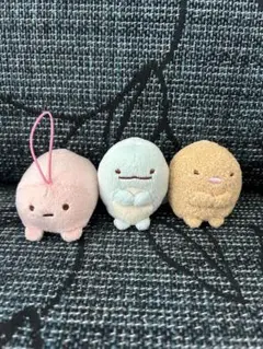 すみっコぐらし　てのりぬいぐるみ　とかげ・とんかつ　たぴおかマスコット