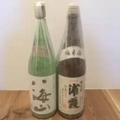 (八海山)純米大吟醸 (浦霞)純米酒 一升瓶二本セット