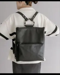 極美品earPAPILLONNERイアパピヨネ　2wayベッコウハンドルリュック