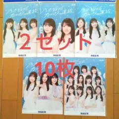 アサヒ 乃木坂46 カルピス選抜 オリジナルクリアファイル 全５種×２セット