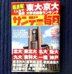①サンデー毎日 2025年3月23日号 ➁サンデー毎日 2025年7月6日号