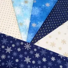 66　クリスマス プリント 生地　はぎれ　綿　カットクロスセット　まとめ売り