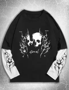 ROMWE Grunge Punk 2in1 サブカル地雷 ロンＴ