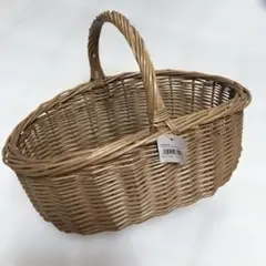 アンソレイエ　オーバル　バスケット　かご　柳　カントリー