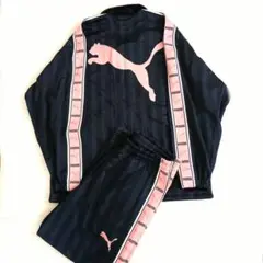 【廃盤品！】 PUMA ジャージ セットアップ ネイビー ピンク ロゴ