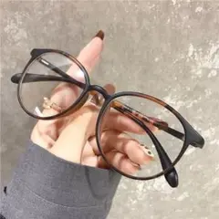 j22○新品 茶色 メンズ レディース 眼鏡 芸能人愛用 メガネ 男女兼用 89