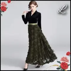 新品♡フォーマル 切り替え ロングドレス結婚式 パーティー 上質 高見え 上品