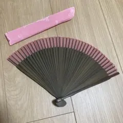 扇子 ピンク ケース付き