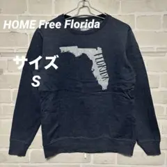 US古着 HOME Free Florida フロリダ スウェットS ネイビー