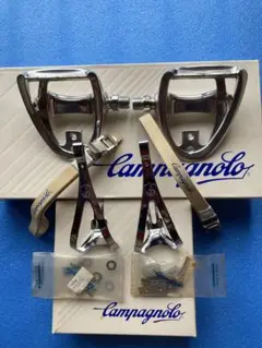 カンパニョーロ Cレコード エアロペダル トゥークリップ campagnolo 3☆Campagnolo☆カンパニョーロ☆ペダル☆トゥークリップ