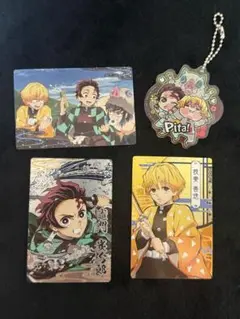 鬼滅の刃 カード 竈門炭治郎 我妻善逸 嘴平伊之助 かまぼこ隊4点セット