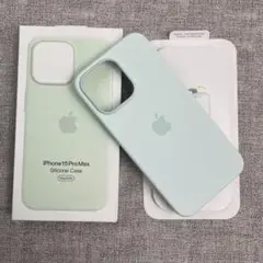 「新品未使用」iPhone 15 Pro Max シリコンケース ミントグリーン