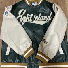 EIGHT ISLANDスタジャン グリーン クリーム