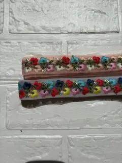 ３１.刺繍リボン　チュールリボン