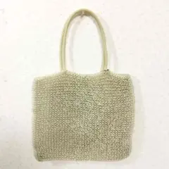 アンテプリマ ワイヤーバッグ 白×スケルトン ハンドバッグ