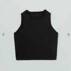 yo BIOTOP Knit tank top BLACK