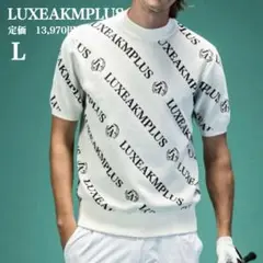 新品【LUXEAKMPLUS】リュクスエイケイエムプラス 半袖モックネックニット