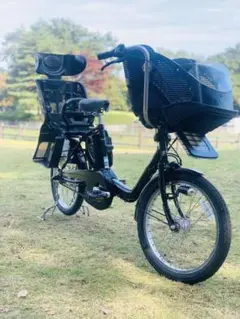 4458 【大容量】13.2 電動自転車パナソニック子供乗せ20インチ ブラック