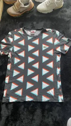 幾何学模様とラコステTシャツセット M