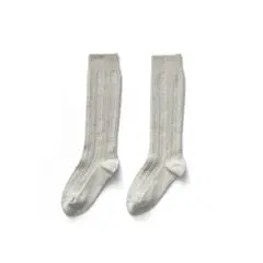 Pointelle Rib Knee Socks 6y soor ploom