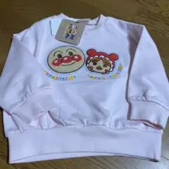 アンパンマン 赤ちゃんマン トレーナー ピンク　90