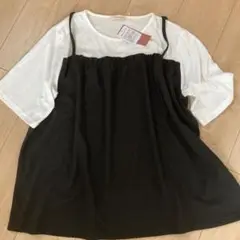 innoce キャミソールドッキングカットソー　LL