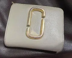 Marc Jacobs マークジェイコブス　ベージュ　二つ折り財布　ウォレット