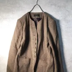 【ヴィンテージ】レトロ フェイクボタンホール ジャケット 古着 usedAS80