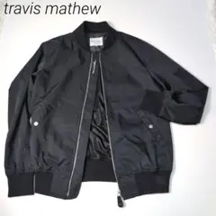 未使用級　travis mathew MA-1 ブルゾン ゴルフウェア 黒