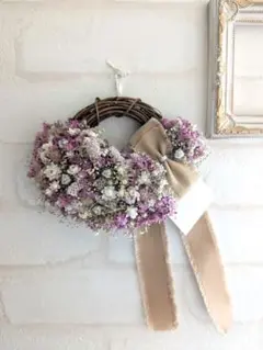 ドライフラワー　ミニハーフリース
