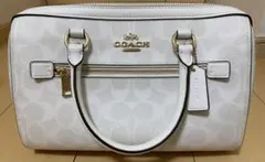 COACH ラグジュアリー シグネチャー ローワン サッチェル