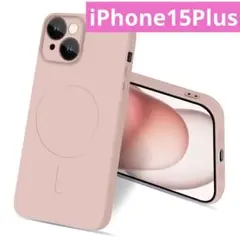 iPhone15Plus マグセーフ スマホケース ワイヤレス シリコン マット