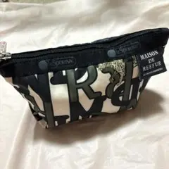 レスポートサック　スモールスローンコスメティック　メゾンドリーファー　豹