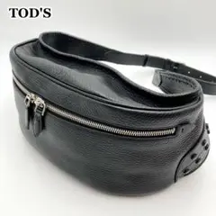 ゲッスー✨TOD'S ボディバッグ ゴンミーニ 本革 黒 ビジネス 高級感 ゲッスー様専用✨TOD´S ボディバッグ ゴンミーニ 本革 黒