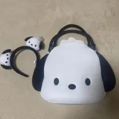 サンリオ　ポチッコ　フェイストートバッグ　カチューシャ