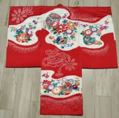 美品‼️絹100%　お宮参用 着物　絞り柄　七五三