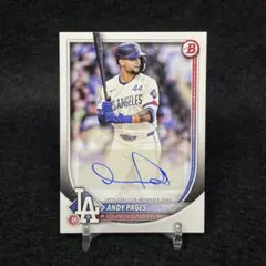2025 Topps Bowman MLB アンディパヘス 直筆サインカード