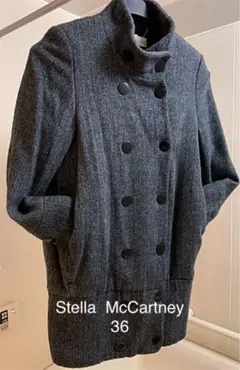定価23万円ステラマッカートニー ダブルブレステッドコート