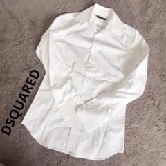 美品。DSQUARED2 白シャツ　ビジネス、フォーマル　サイズ46