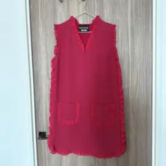 MOSCHINO フリル付きノースリーブワンピース