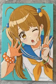 手描きオリジナルイラスト アナログイラスト キャンバス