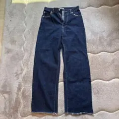 デニム ジーンズ ワイドパンツ レディース Sサイズ