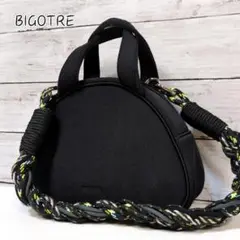 BIGOTRE ビゴター タングルポーチ ブラック ハンドバッグ 肩がけ