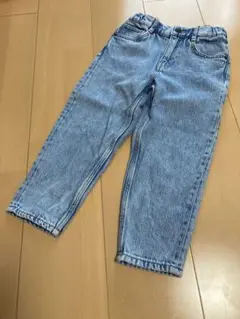 H&M テーパードコットンブレンドデニム