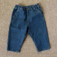 【未使用品】ユニクロ　デニム　ブルーデニムカジュアルパンツ 95cm未満
