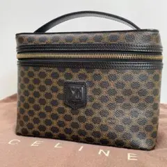 ⭐️極美品 CELINE ブラックマカダム バニティ ポーチ レザー トリオンフ