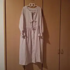kazumiさんコラボ リネン前後着ワンピース