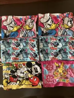 ミッキーマウス ドナルドダック スティッチ バニー6枚セット