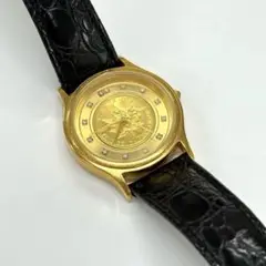 ◎Klaeuseクロイゼ メープルリーフコイン 1/10オンス クォーツ 腕時計